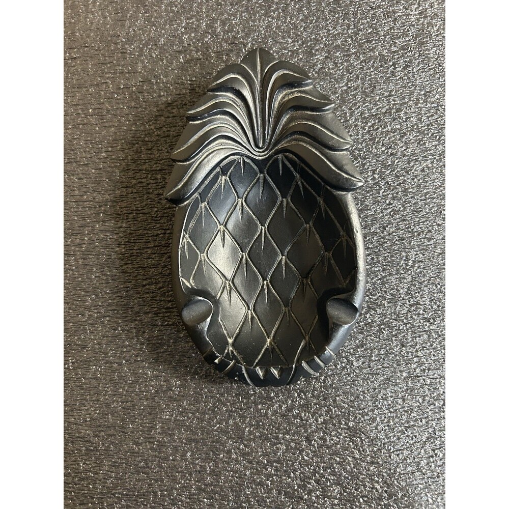 Coco Joes Hawaiian Lava Pineapple Ashtray/Trinket Dish No.252 Made In Hawaii B15